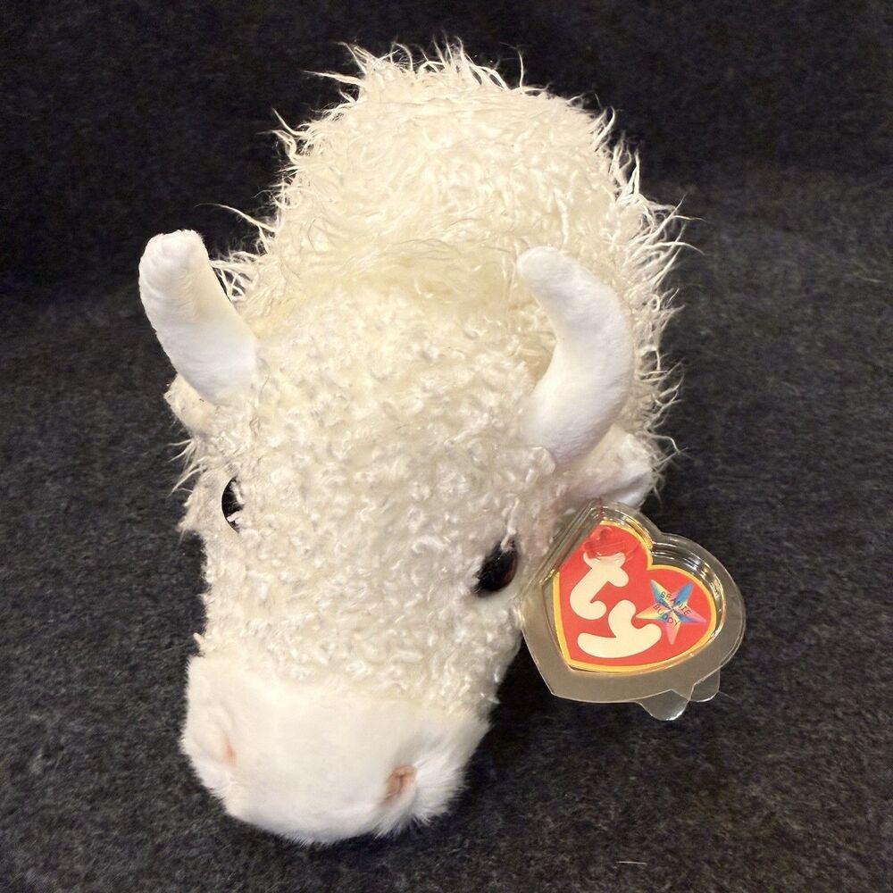 TY Beanie Buddy Roam The White Buffalo 2000 With Tags